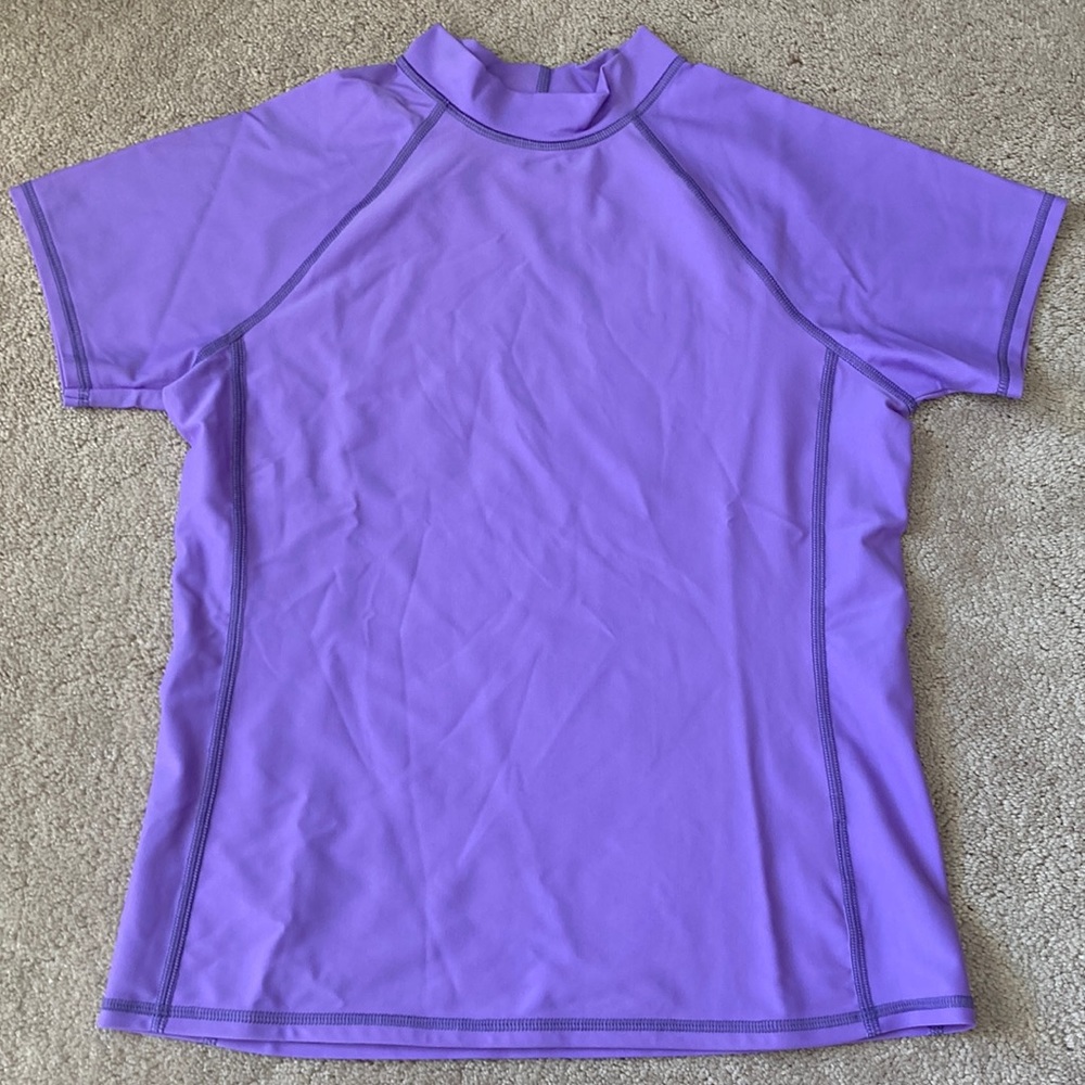 Lands’ End Girls XL 16 Slim Swim Rashguard